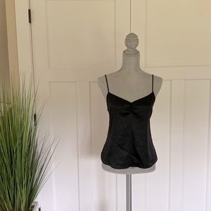 Victoria’s Secret Black Satin Tank Top